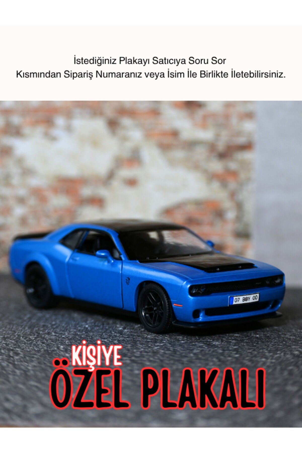 DODGE CHALLENGER METAL ARABA MAVİ