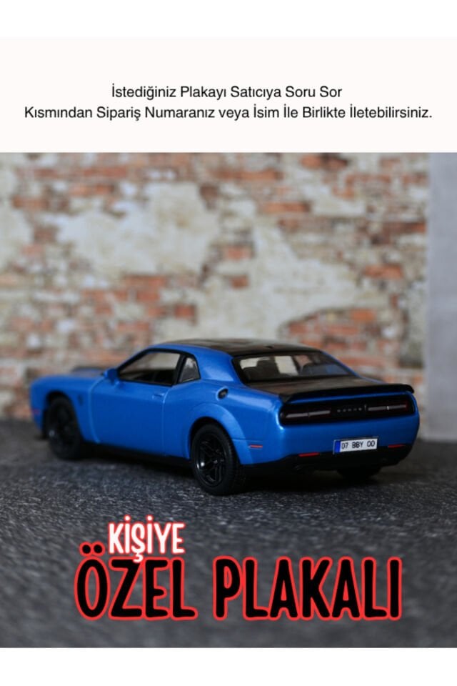 DODGE CHALLENGER METAL ARABA MAVİ