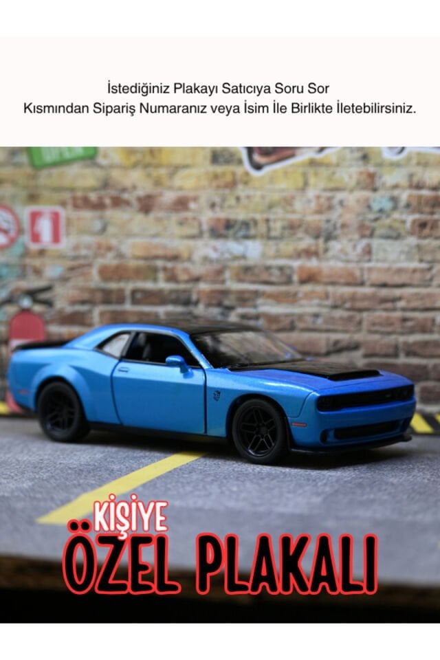 DODGE CHALLENGER METAL ARABA MAVİ