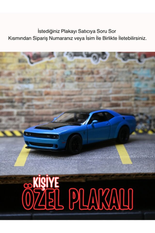 DODGE CHALLENGER METAL ARABA MAVİ
