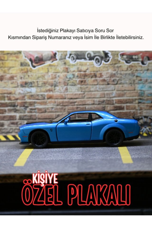 DODGE CHALLENGER METAL ARABA MAVİ