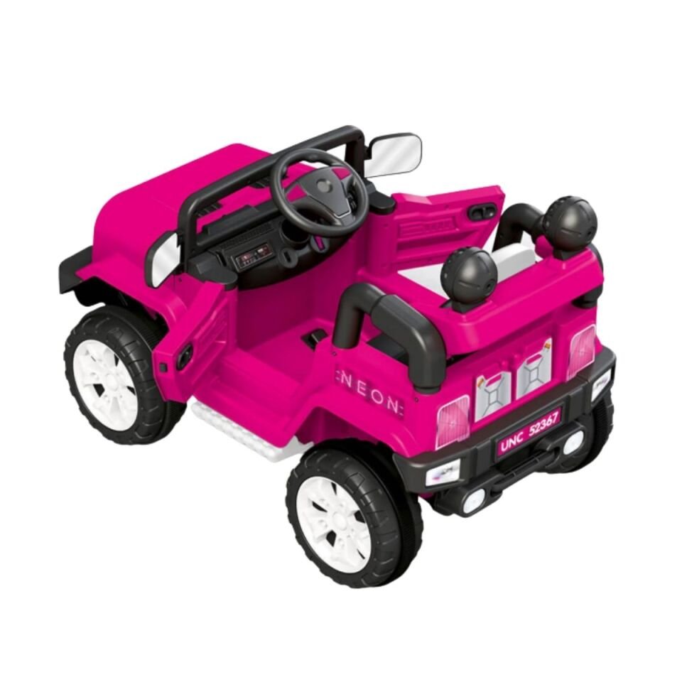 Dolu Neon Uzaktan Kumandalı Akülü Araba 12 V Pembe