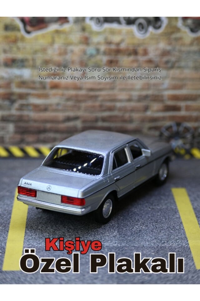 Mercedes W123 Metal Araba GRİ