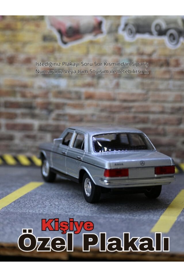 Mercedes W123 Metal Araba GRİ