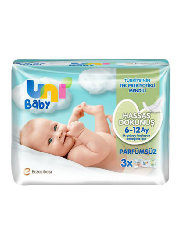 Uni Baby Hassas Dokunuş Islak Mendil 3x52