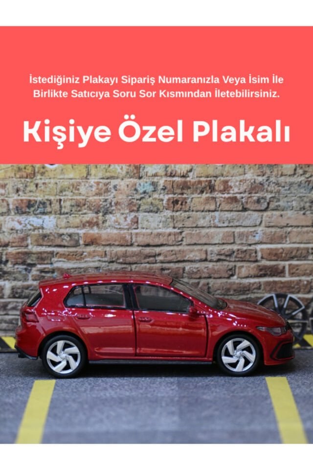 WELLY VW GOLF 8 METAL ARABA