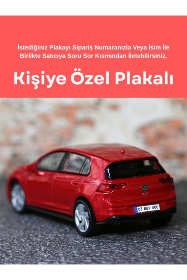 WELLY VW GOLF 8 METAL ARABA