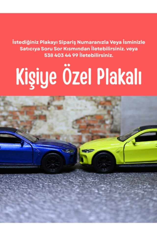 WELLY BMW M4 2Lİ METAL ARABA YEŞİL VE MAVİ