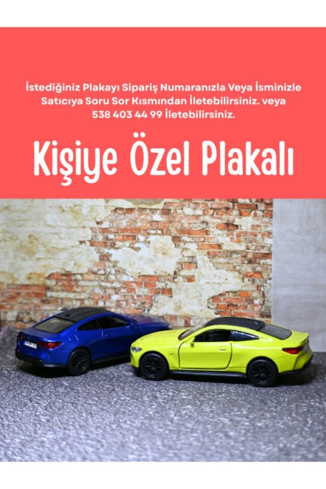 WELLY BMW M4 2Lİ METAL ARABA YEŞİL VE MAVİ