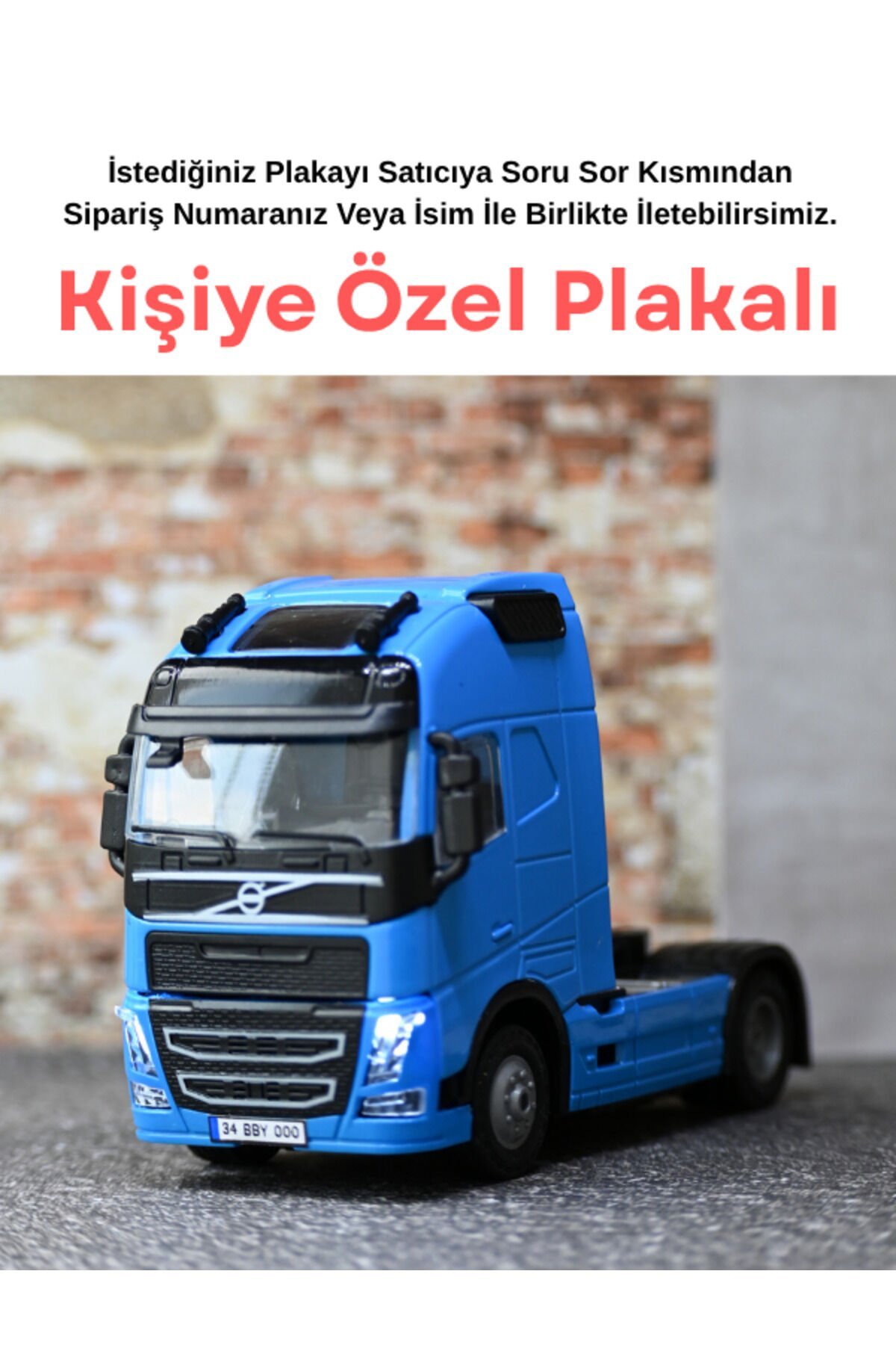 VOLVO METAL TIR IŞIKLI VE SESLİ MAVİ