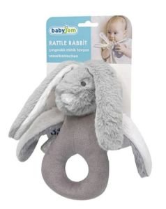 Babyjem Çıngıraklı Mini Tavşan Gri 842