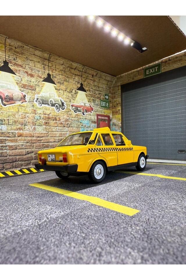 Kişiye Özel Plakalı Taksi Murat 131 Metal Araba -