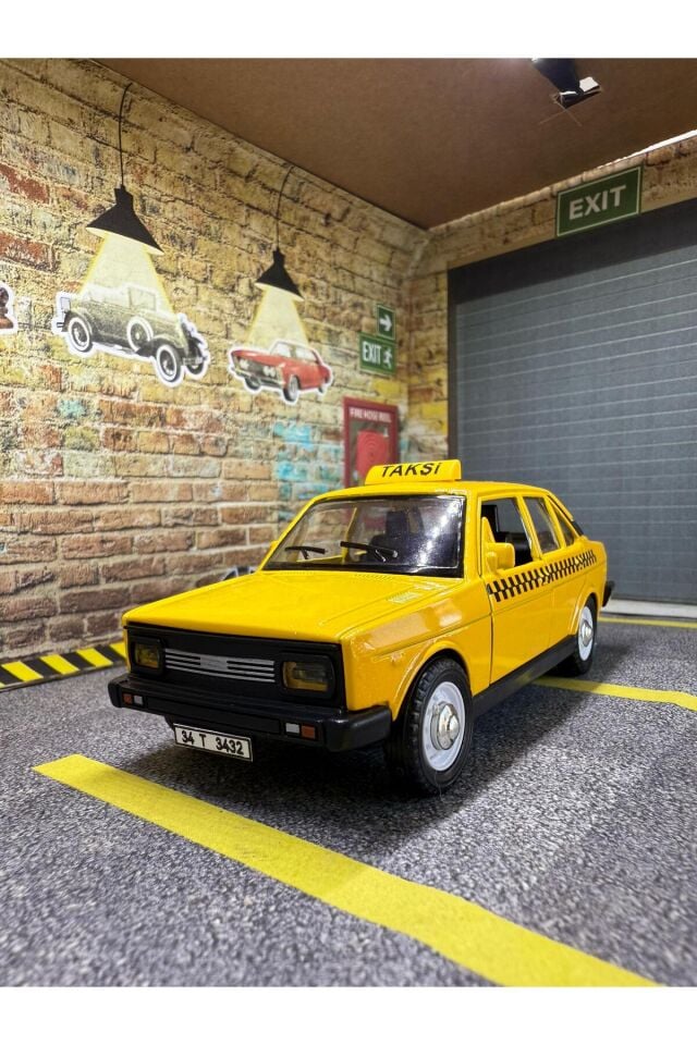 Kişiye Özel Plakalı Taksi Murat 131 Metal Araba -