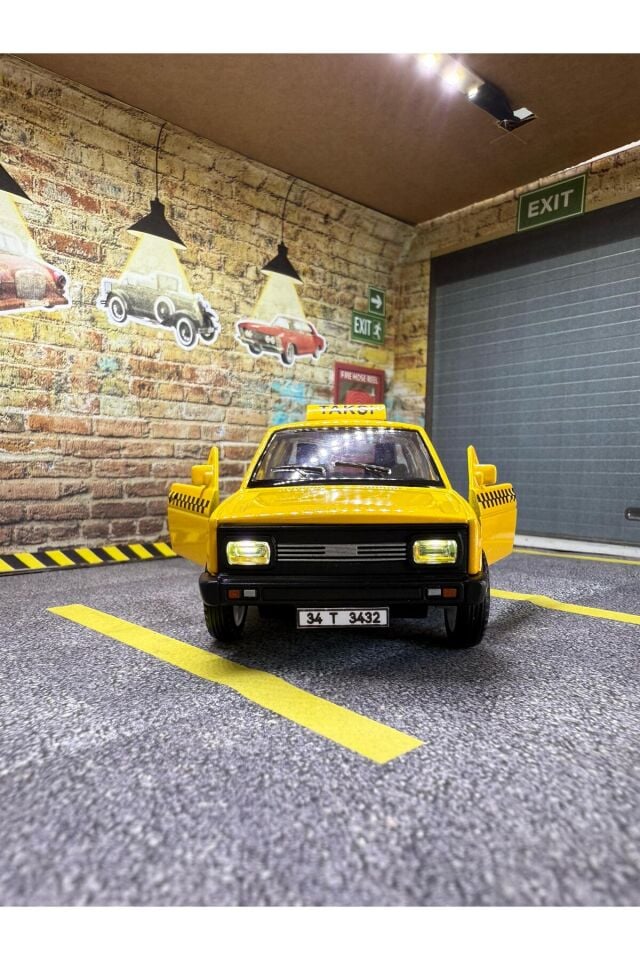 Kişiye Özel Plakalı Taksi Murat 131 Metal Araba -