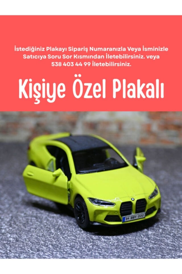 WELLY BMW M4 METAL ARABA YEŞİL
