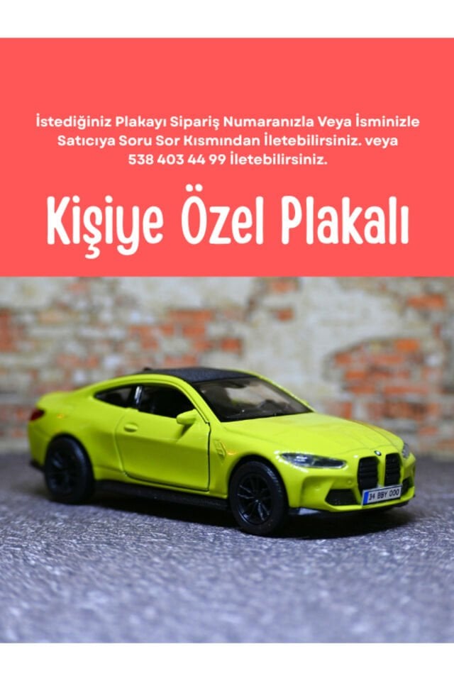 WELLY BMW M4 METAL ARABA YEŞİL