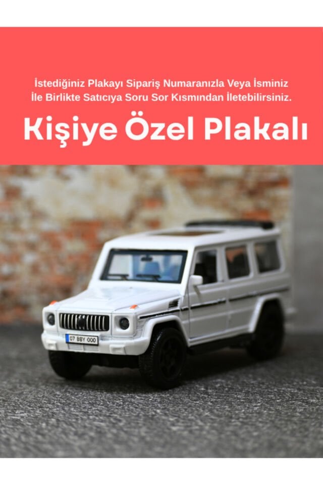 MERCEDES G63 METAL OYUNCAK ARABA BEYAZ