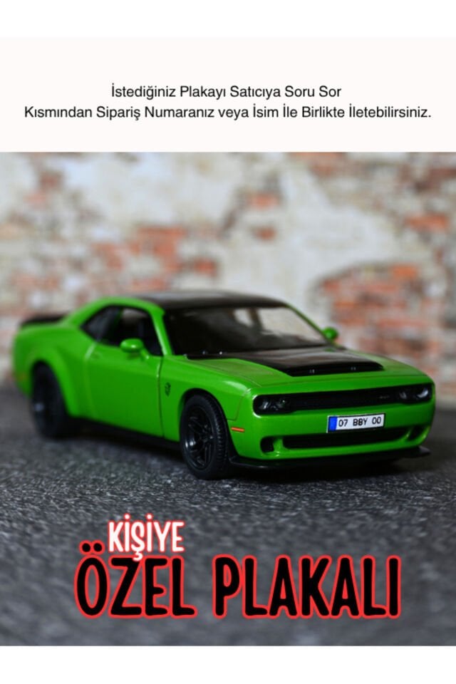 DODGE CHALLENGER METAL ARABA YEŞİL