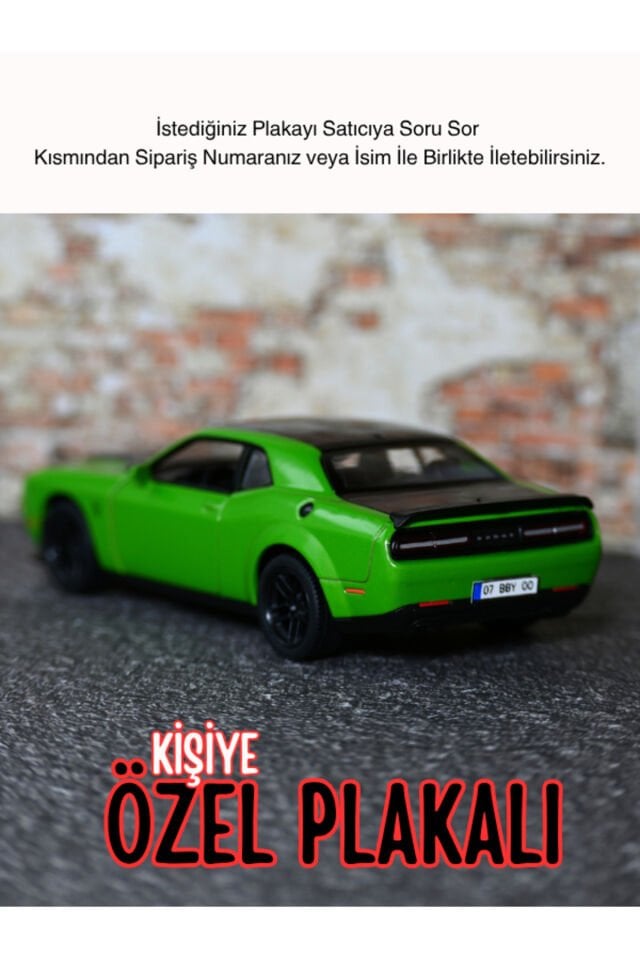 DODGE CHALLENGER METAL ARABA YEŞİL