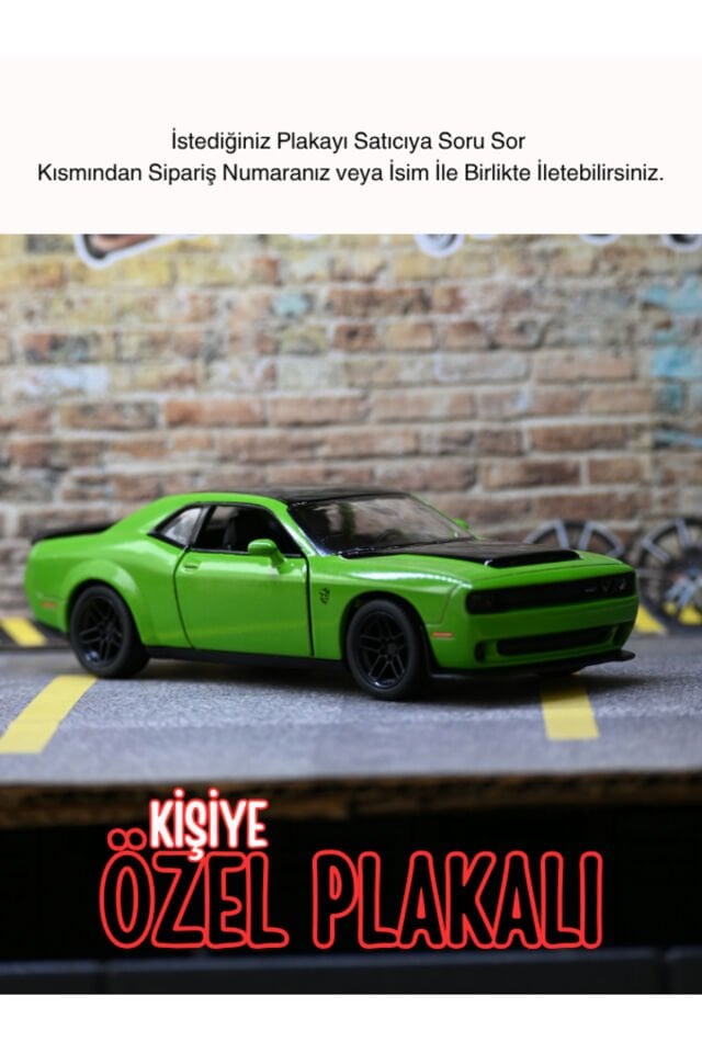 DODGE CHALLENGER METAL ARABA YEŞİL
