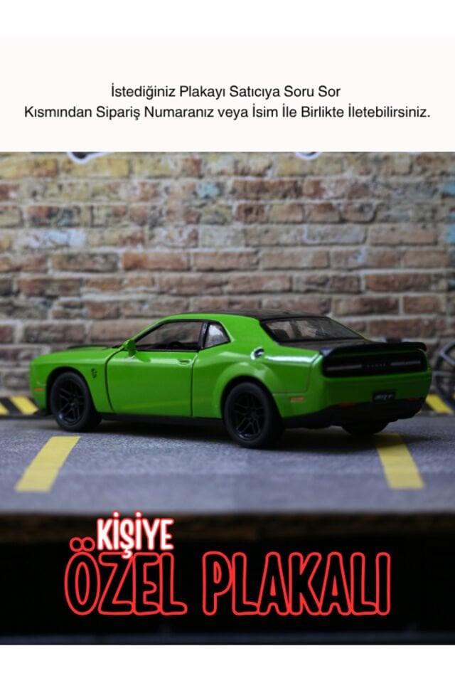 DODGE CHALLENGER METAL ARABA YEŞİL
