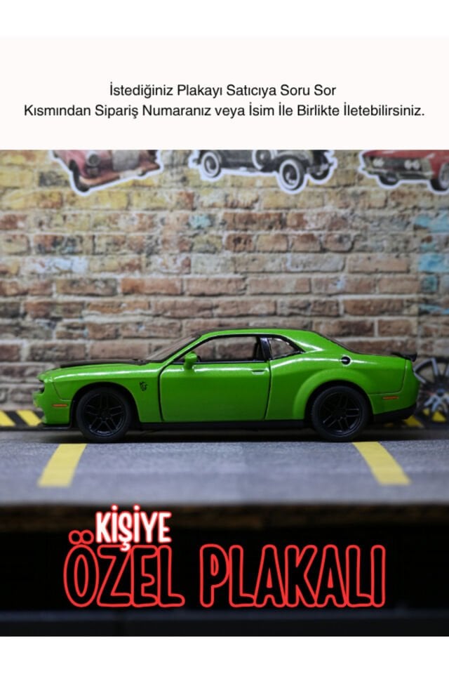 DODGE CHALLENGER METAL ARABA YEŞİL