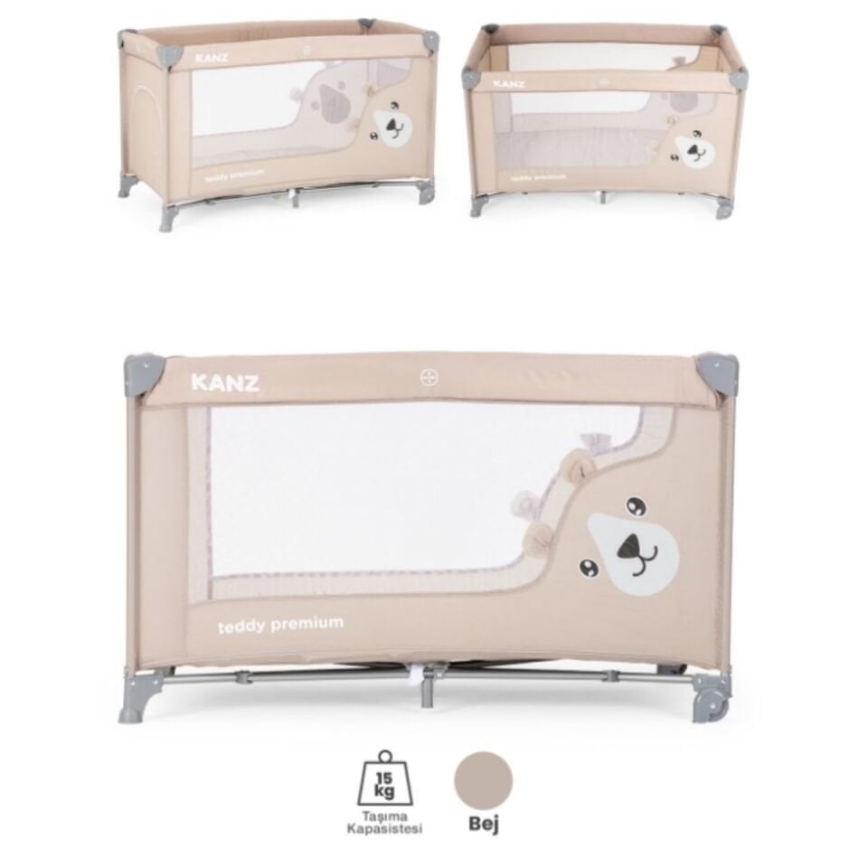 Kanz Teddy Premium Oyun Parkı ve Park Yatak Bej