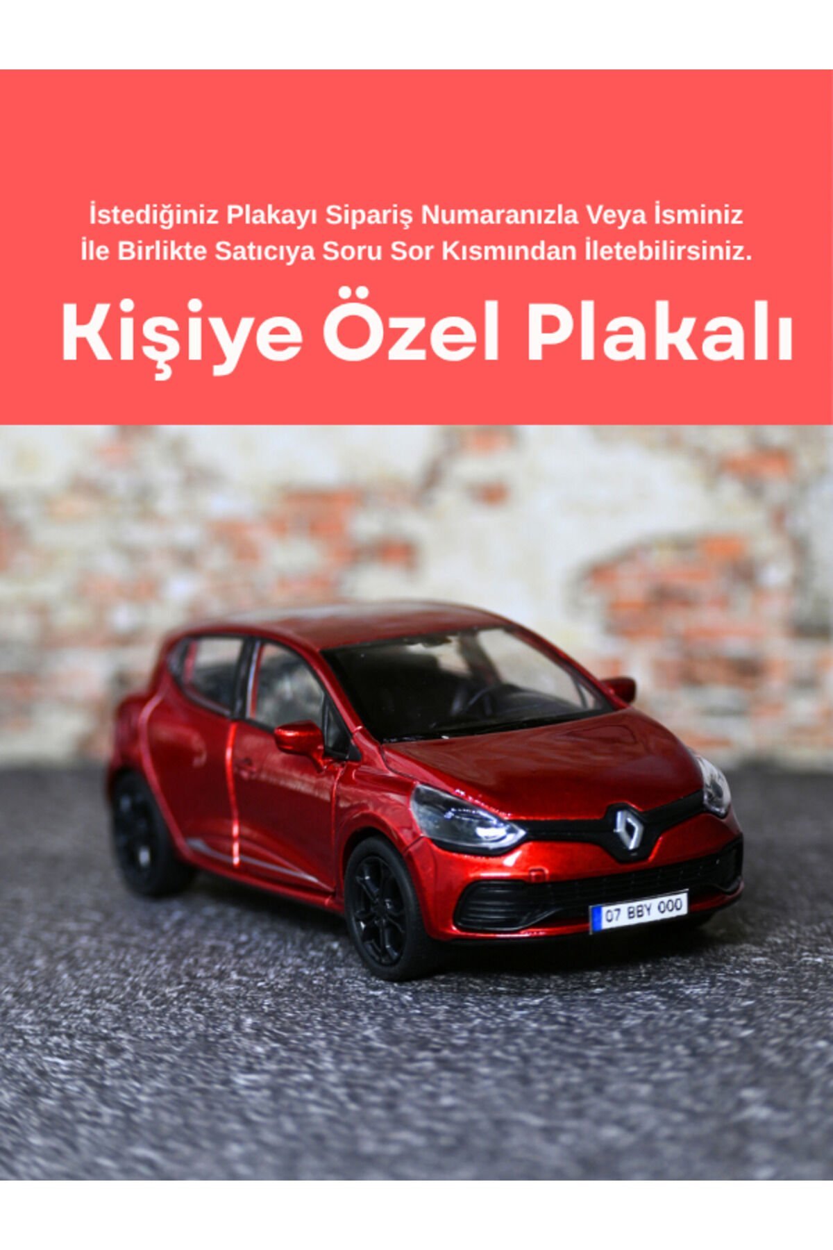 WELLY RENAULT CLİO 4 KIRMIZI METAL ARABA