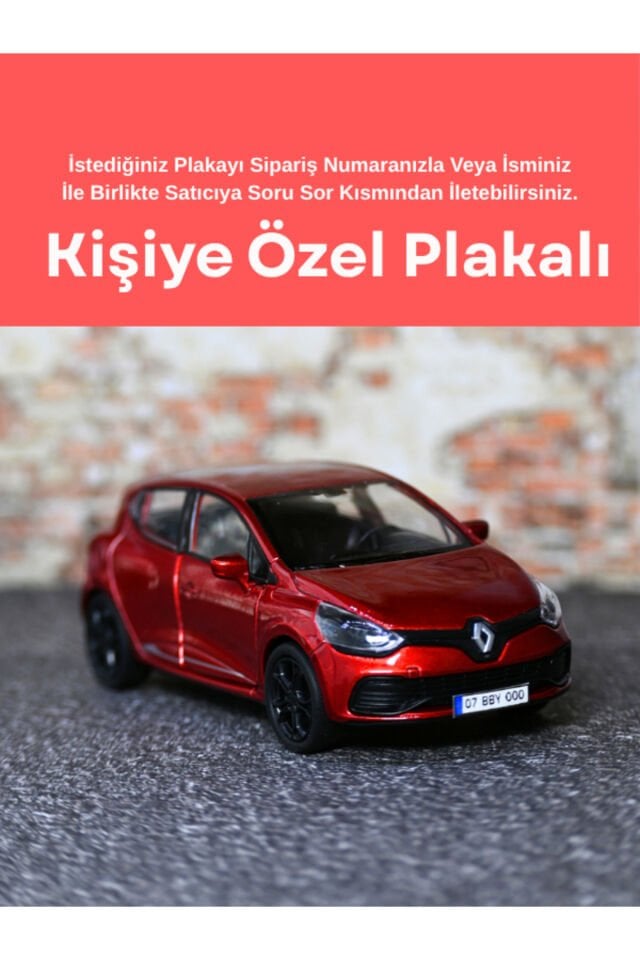 WELLY RENAULT CLİO 4 KIRMIZI METAL ARABA