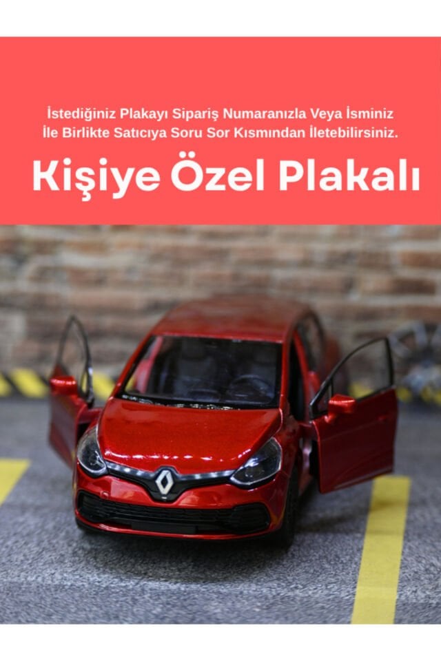 WELLY RENAULT CLİO 4 KIRMIZI METAL ARABA