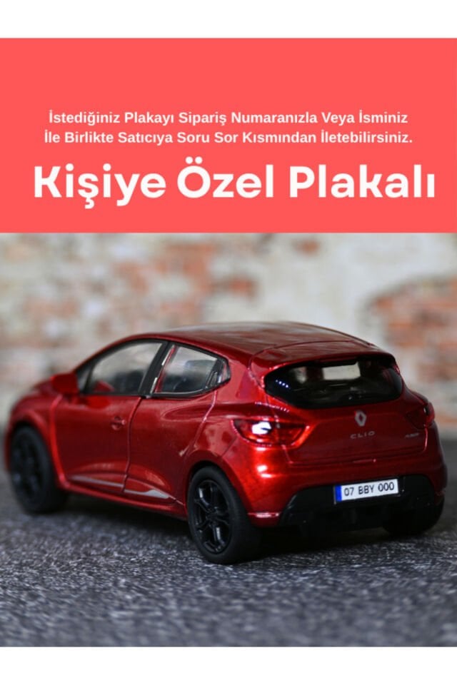 WELLY RENAULT CLİO 4 KIRMIZI METAL ARABA