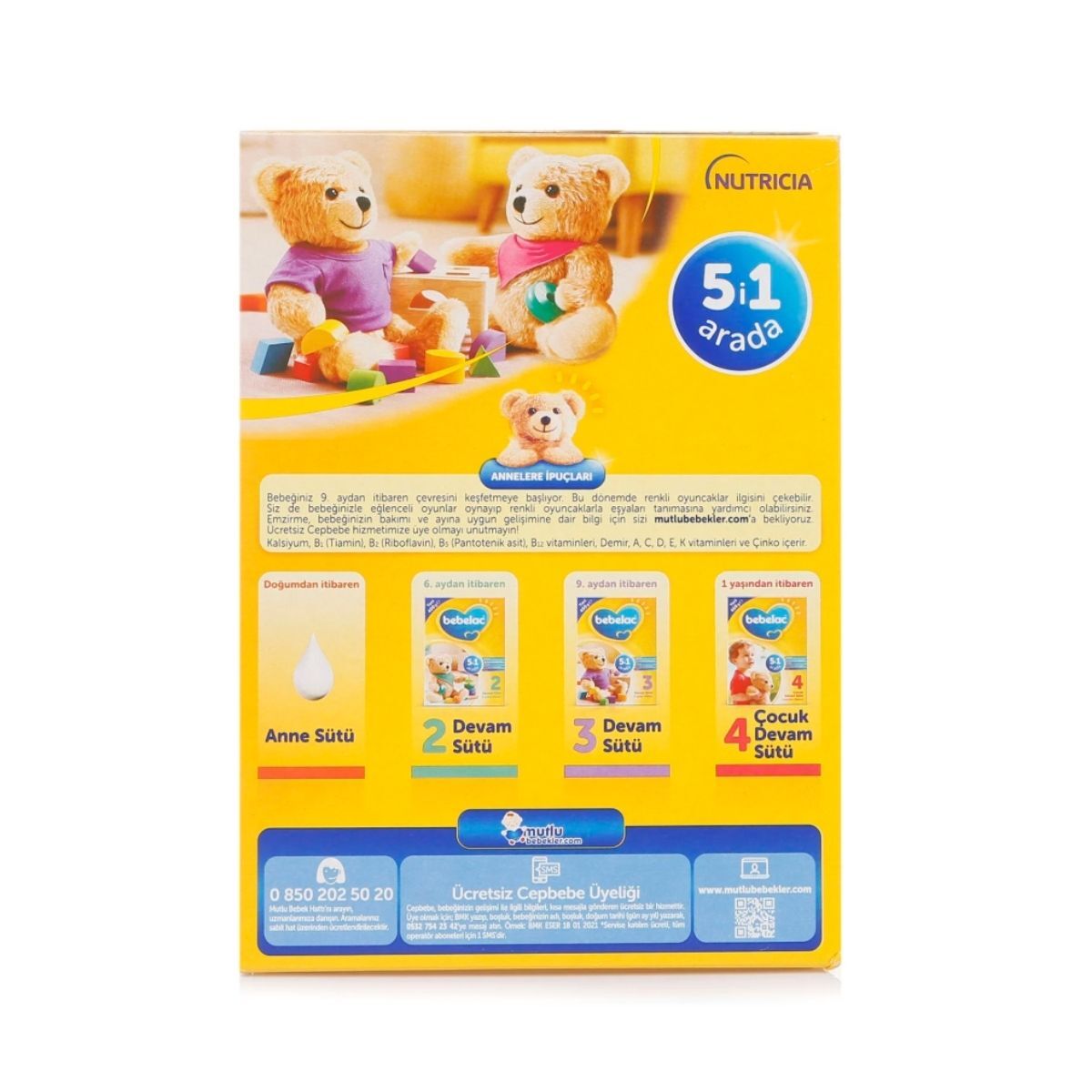 Bebelac 3 Numara Devam Sütü 400 gr 9-12 Ay