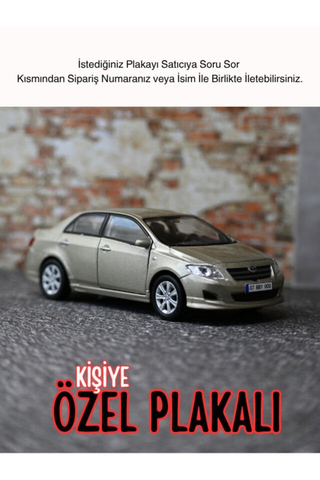 WELLY TOYOTA COROLLA METAL ARABA