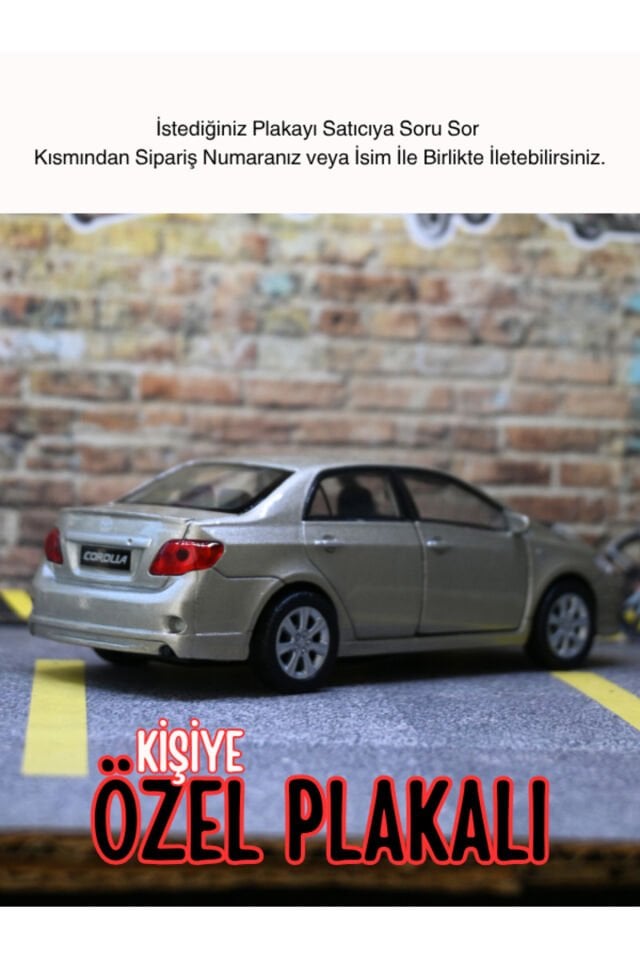 WELLY TOYOTA COROLLA METAL ARABA