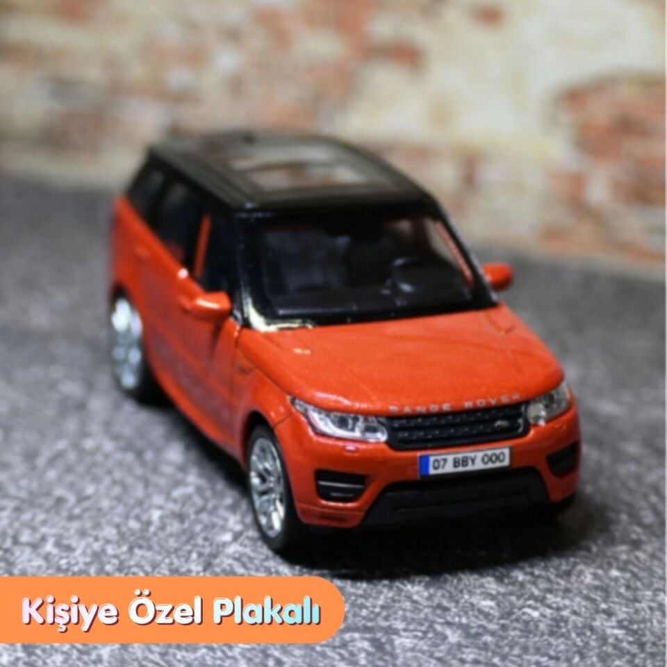 Range Rover 1:36 Ölçek Metal Araba - Kişiye Özel Plakalı Araba