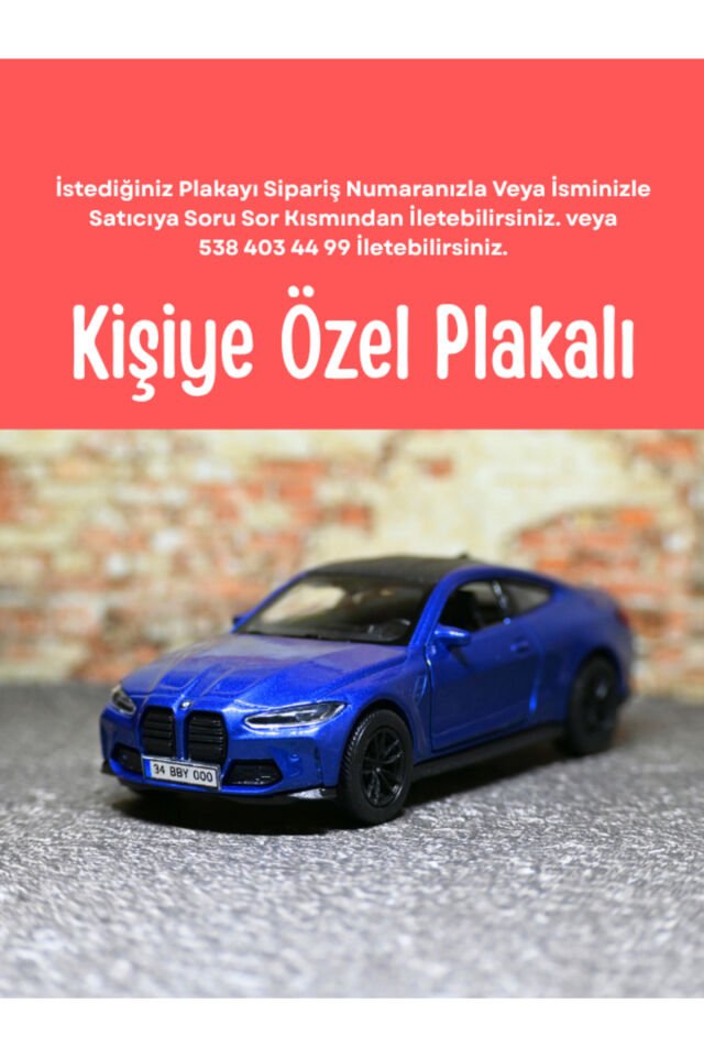 WELLY BMW M4 METAL ARABA MAVİ