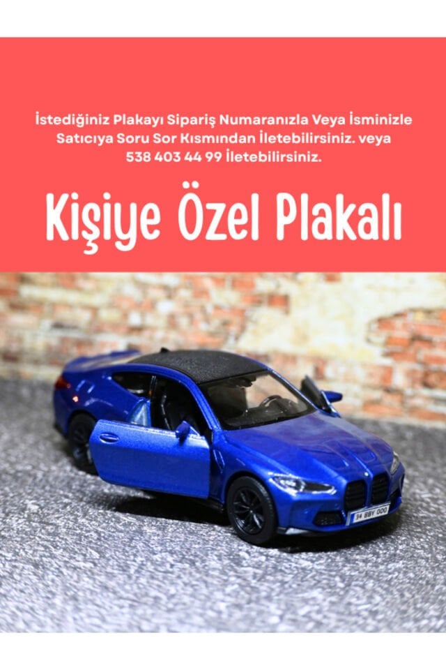 WELLY BMW M4 METAL ARABA MAVİ