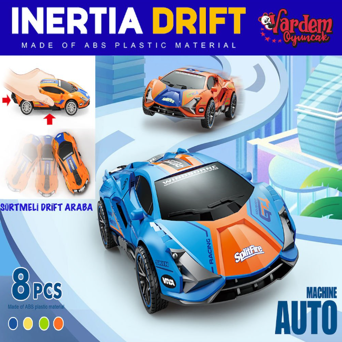 VARDEM - SÜRTMELİ RENKLİ DRIFT ARABASI