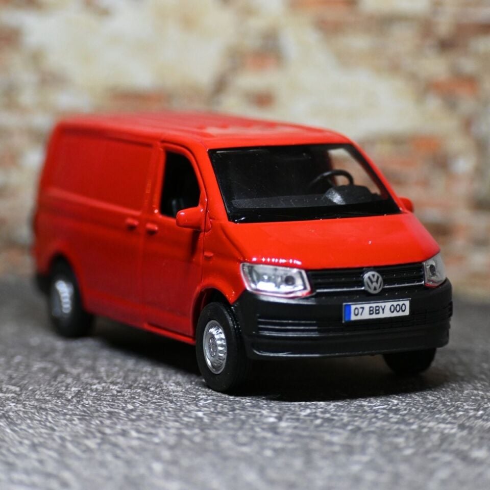 VOLKSWAGEN TRANSPORTER METAL ARABA KIRMIZI