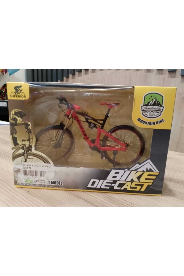 Minyatür Metal Dağ Bisiklet 1:10 0818-6a