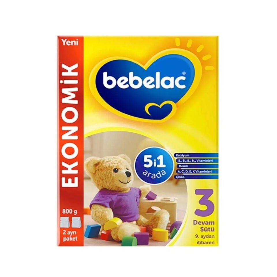 Bebelac 3 Devam Sütü 9-12 Ay 800 Gr