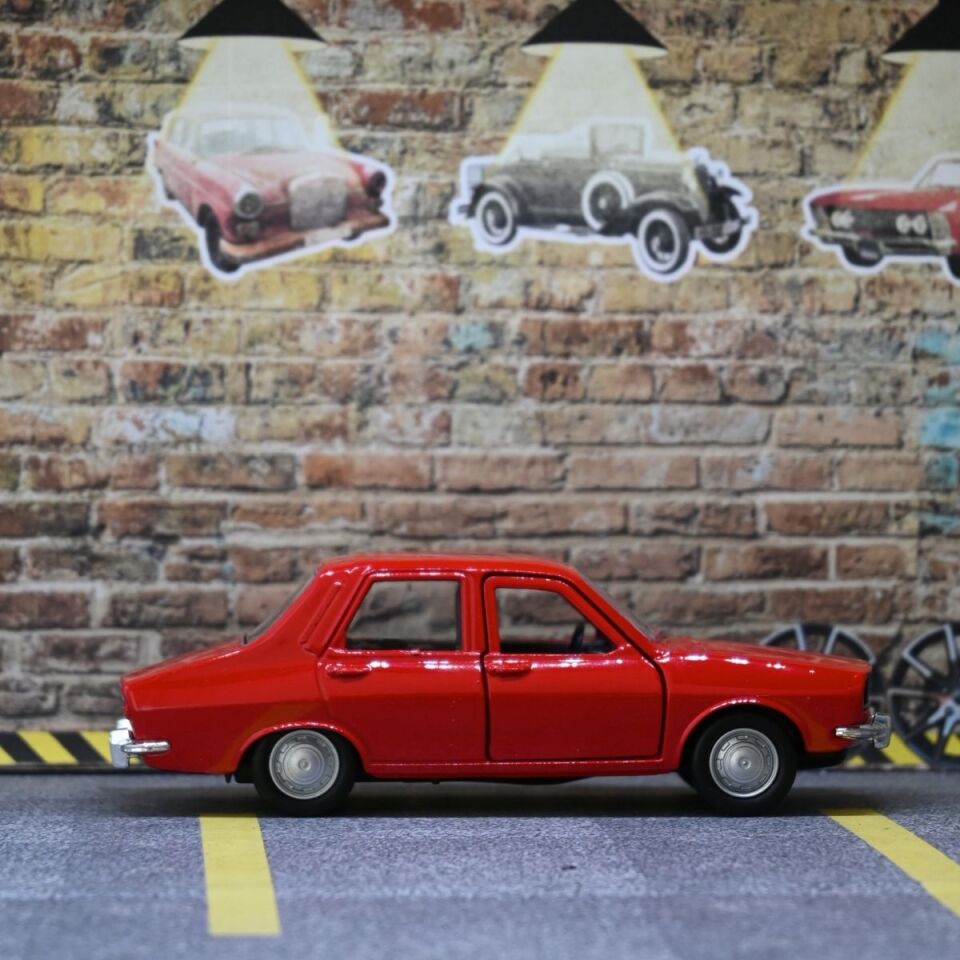 RENAULT 12 KLASİK METAL ARABA KIRMIZI