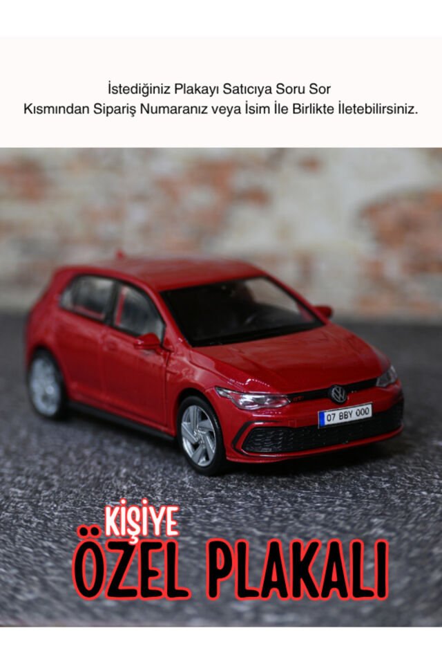Volkswagen Golf 8 Metal Oyuncak Araba