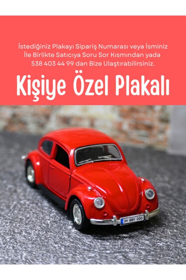 KLASİK VOS VOS METAL ARABA KIRMIZI