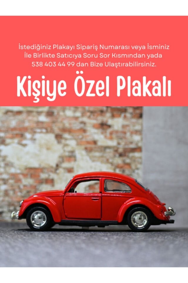 KLASİK VOS VOS METAL ARABA KIRMIZI