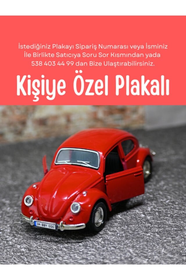 KLASİK VOS VOS METAL ARABA KIRMIZI