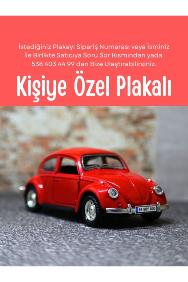 KLASİK VOS VOS METAL ARABA KIRMIZI