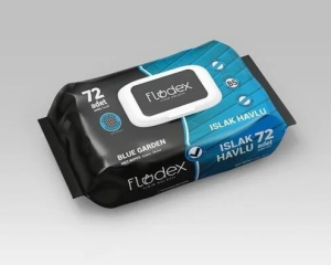 Flodex Blue Garden Islak Havlu 72'li