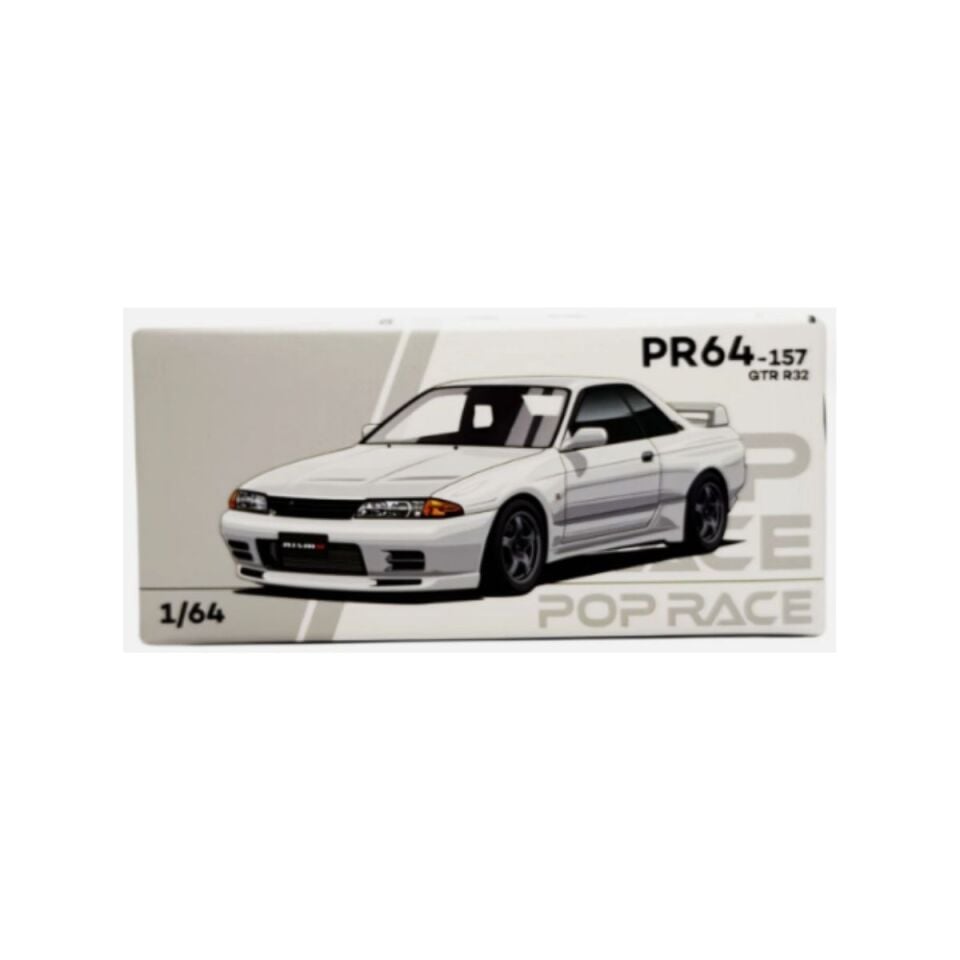 Pop Race Nissan Skyline GT-R R32 1:64 Diecast Model Araba PR64-157