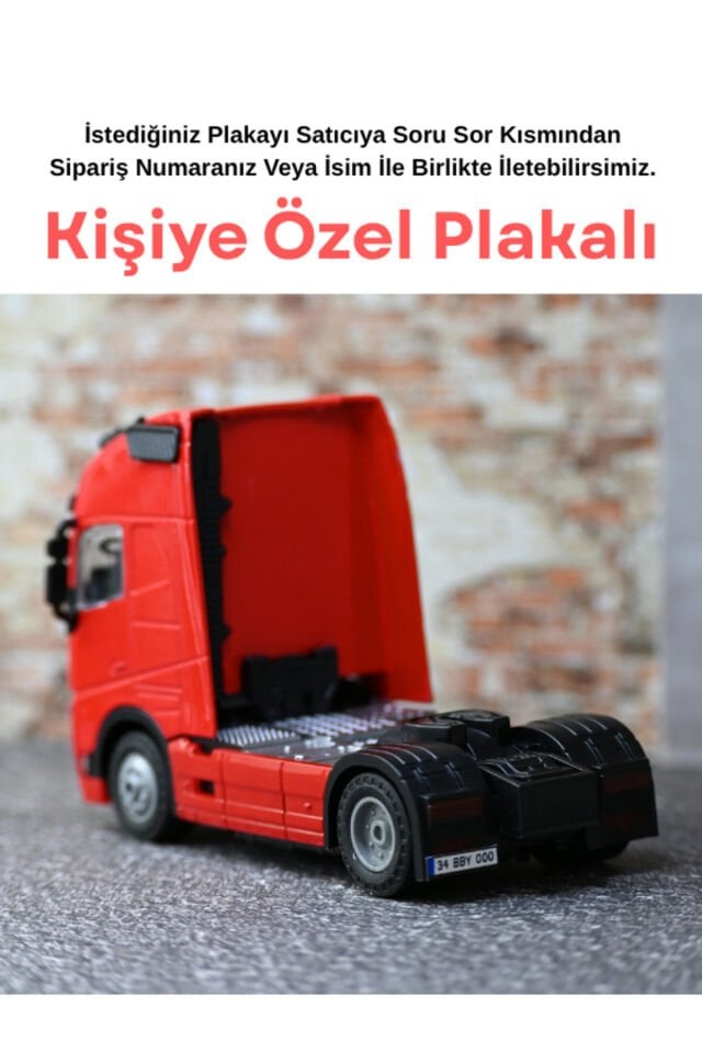VOLVO METAL TIR IŞIKLI VE SESLİ KIRMIZI